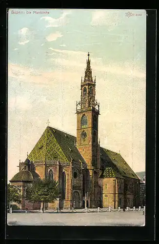 AK Bozen, Partie an der Pfarrkirche