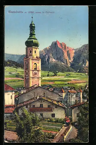 AK Castelrotto, Verso le Dolomiti, Kirche