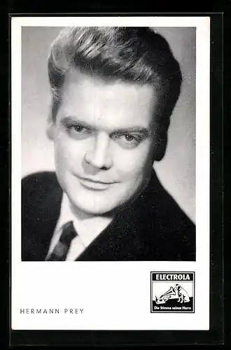 AK Opernsänger Hermann Prey mit Blick in die Kamera
