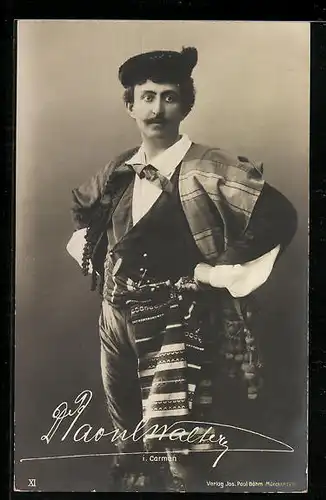 AK Opernsänger Raoul Walter in Carmen