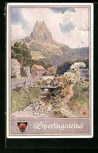 AK Deutscher Schulverein Nr. 227: Tichlowitz, Sperlingstein