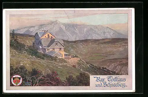 Künstler-AK Deutscher Schulverein Nr. 522: Rax, Törlhaus und Schneeberg