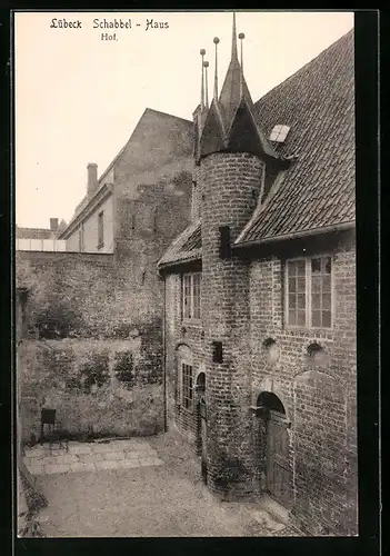 AK Lübeck, Schabbel-Haus von aussen