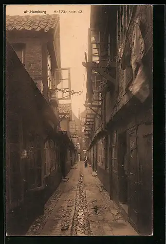 AK Hamburg-St.Georg, Hof Steinstr. 43