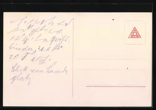 AK Oie /Norangsfjord, Ortspartie mit Bergen