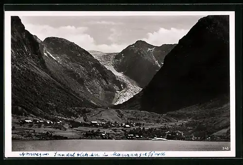AK Maurangerfjord, Blick auf Sundalgletscher