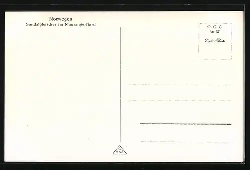 AK Maurangerfjord, Blick auf Sundalgletscher