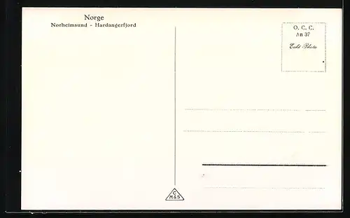 AK Nordheimsund /Hardangerfjord, Gesamtansicht mit Umland