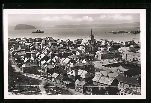 AK Hammerfest, Ortspartie aus der Vogelschau