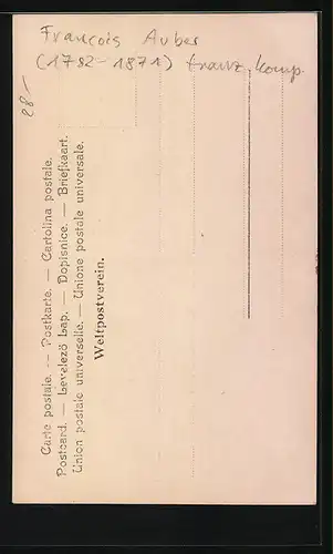 AK Komponist Daniel-Francois-Esprit Auber, Portrait