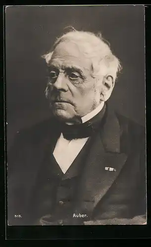 AK Francois Auber, Portrait des Komponisten