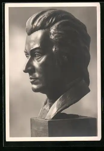 AK Büste von Mozart, Prof. Hans Haffenrichter