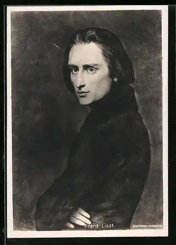 AK Bildnis Franz Liszt in jungen Jahren