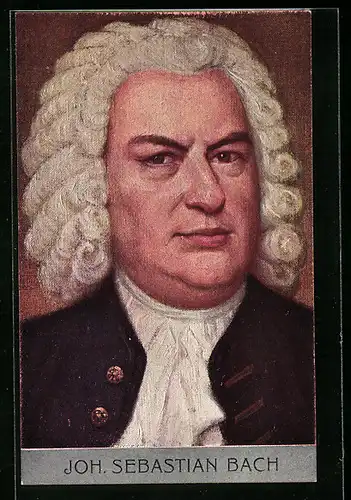 Künstler-AK Porträt Johann Sebastian Bach