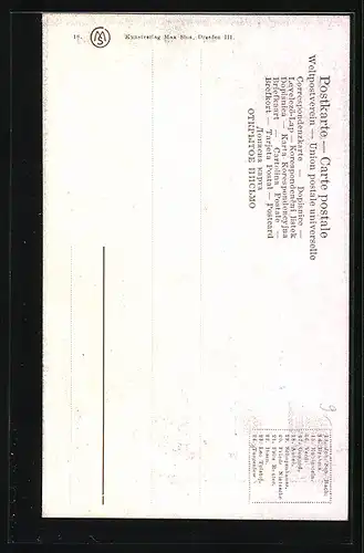 AK Portrait von Komponist Auber