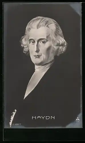 AK Portrait von Joseph Haydn