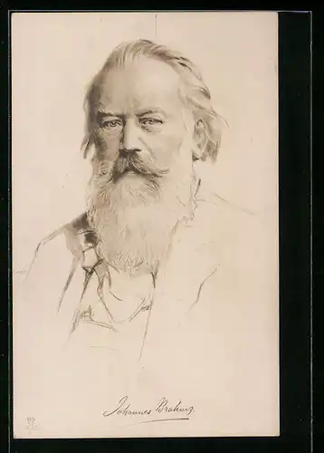 AK Bildnis Johannes Brahms