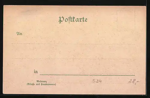 Lithographie Rhöndorf, Kapelle und Drachenfels-Plateau