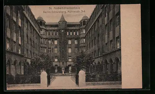 AK Berlin-Schöneberg, St. Norbert-Krankenhaus, Mühlenstrasse 3-4