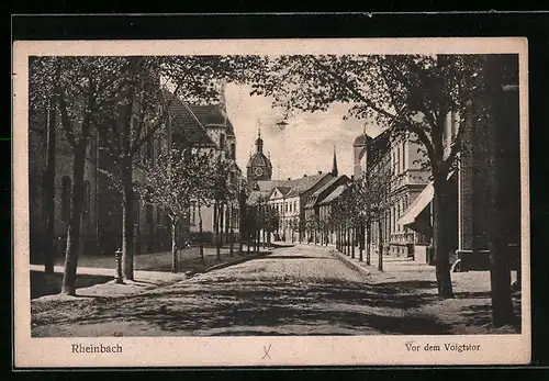 AK Rheinbach, Strassenpartie vor dem Voigtstor