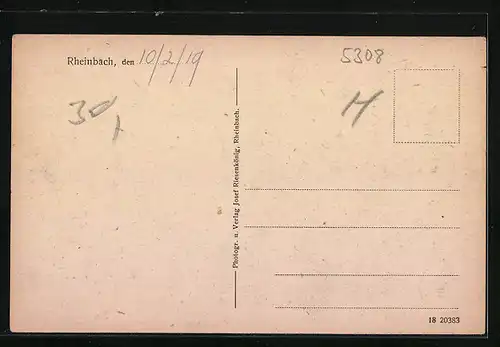 AK Rheinbach, Strassenpartie vor dem Voigtstor