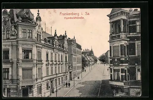 AK Frankenberg i. Sa., Ansicht der Humboldtstrasse