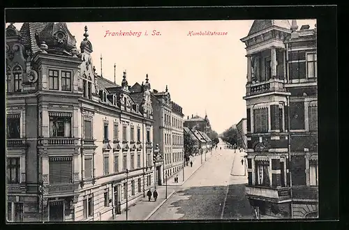 AK Frankenberg i. Sa., Partie in der Humboldtstrasse