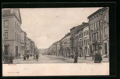AK Aachen, Wohnhäuser in der Wilhelmstrasse