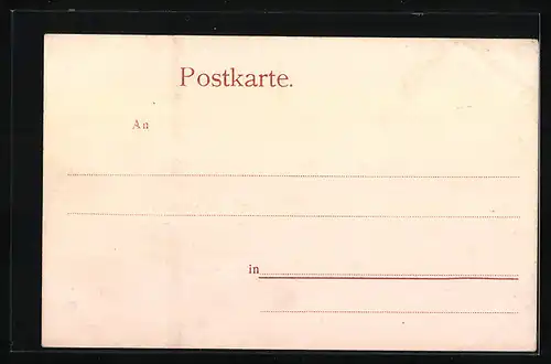 AK Aachen, Wohnhäuser in der Wilhelmstrasse