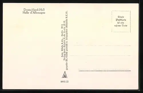 AK Berlin-Charlottenburg, Die Deutschlandhalle aus der Vogelschau