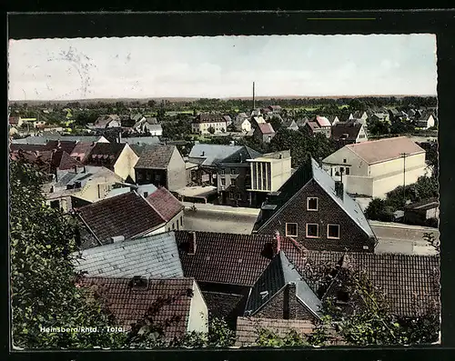 AK Heinsberg /Rhld., Blick über die Dächer des Ortes