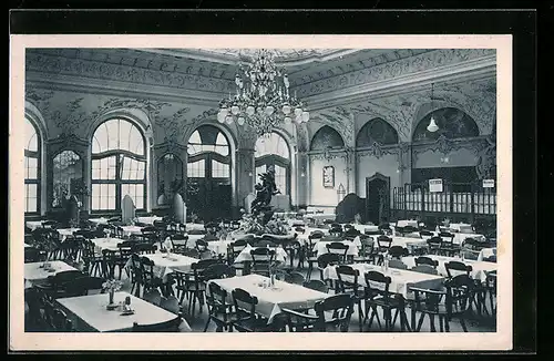 AK München, Cafe-Restaurant Gassner, Bayerstrasse 37-39, Innenansicht