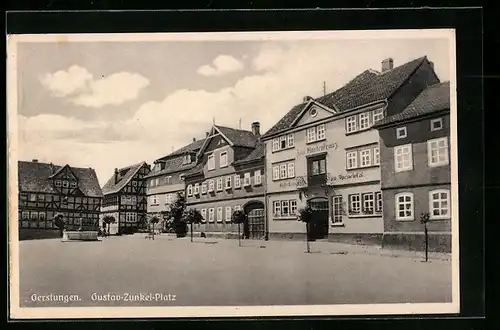 AK Gerstungen, Gasthaus Zum Rautenkranz am Gustav-Zunkel-Platz