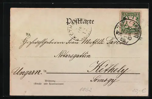 Mondschein-AK Wallerstein, Ortspartie