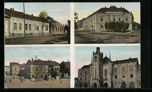 AK Mukacevo, Ortspartie, Gebäudeansicht, Strassenpartie