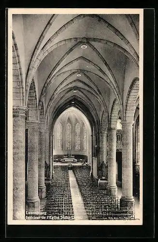 AK Luxembourg, Intérieur de l`Eglise Notre-Dame