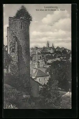 AK Luxembourg, Vue prise sur le plateau du Rham