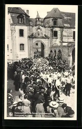 AK Echternach, Procession dansante, Groupe de danseurs