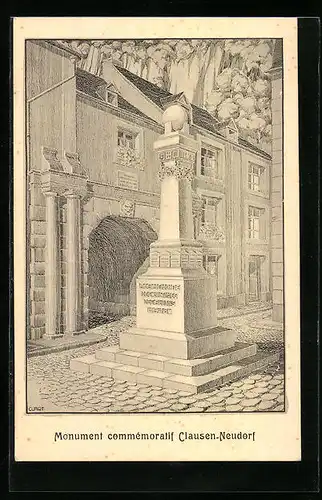 AK Luxemburg, Monument commémoratif Clausen-Neudorf