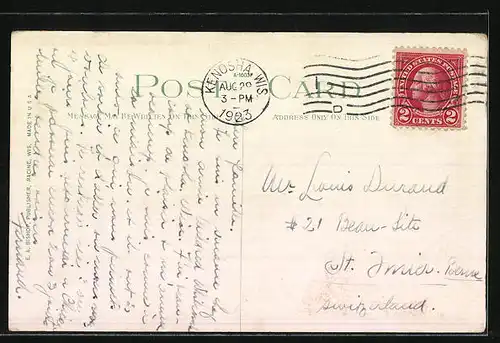 AK Kenosha, Wis., Harbor View, Dampfer