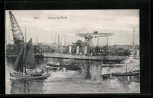 AK Kiel, Germania-Werft mit Booten