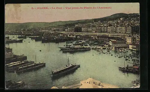 AK Alger, Le port, Vue prise du Phave de l`Amiraute