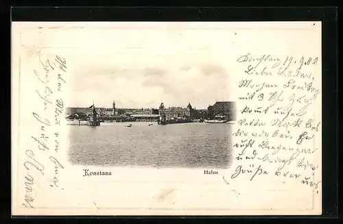 AK Konstanz, Blick auf den Hafen