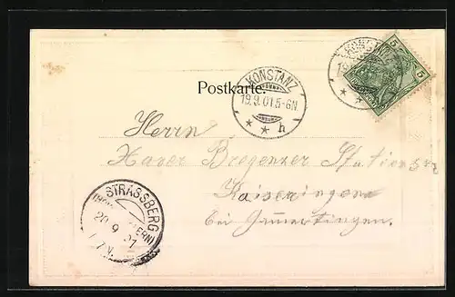 AK Konstanz, Blick auf den Hafen