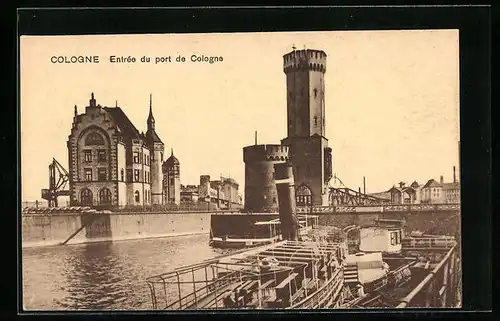 AK Cologne, Entrée du port de Cologne