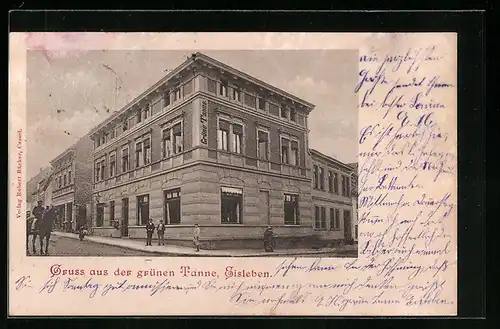 AK Eisleben, Gasthaus Grüne Tanne