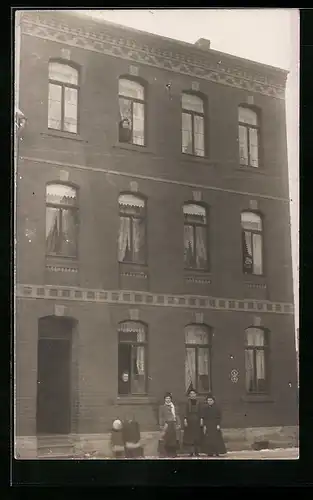 Foto-AK Mühlhausen i. Th., Mittelstr. 120, ca. 1910