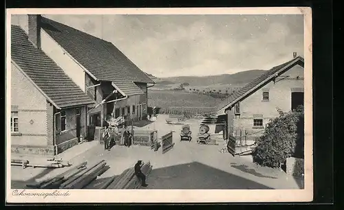 AK Geisingen, Kreispflege-Anstalt in der Tuttlingerstrasse 11, Oekonomiegebäude