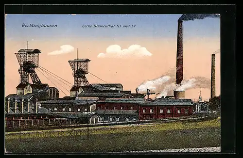 AK Recklinghausen, Zeche Blumenthal III und IV