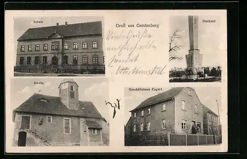 AK Gerstenberg, Geschäftshaus Engert, Schule
